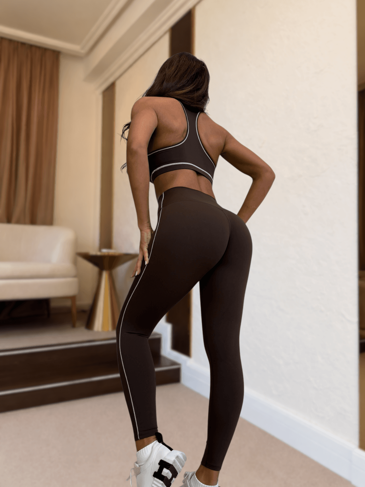 ACTIVE GLOW Brown Leggings